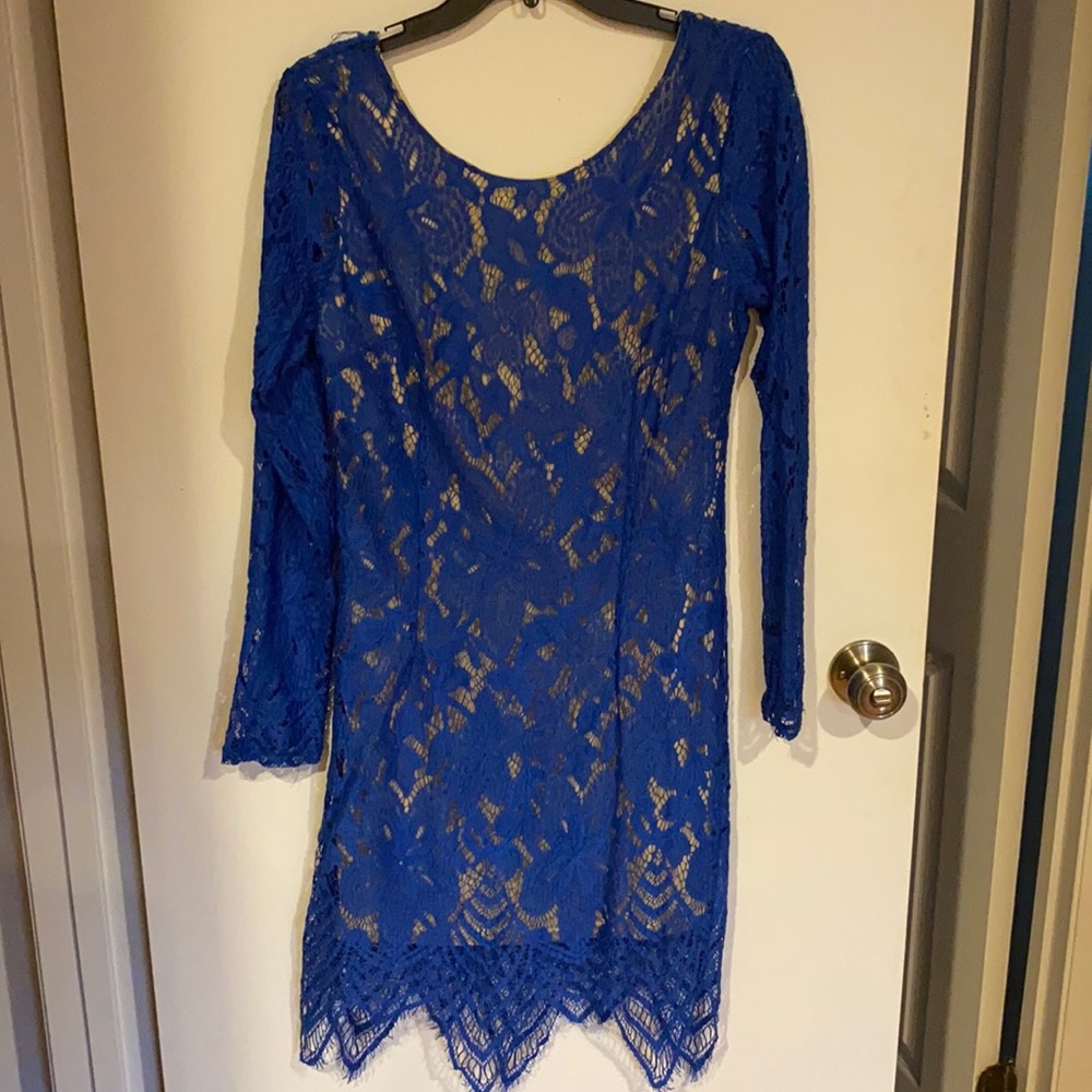 Long sleeve lace dress